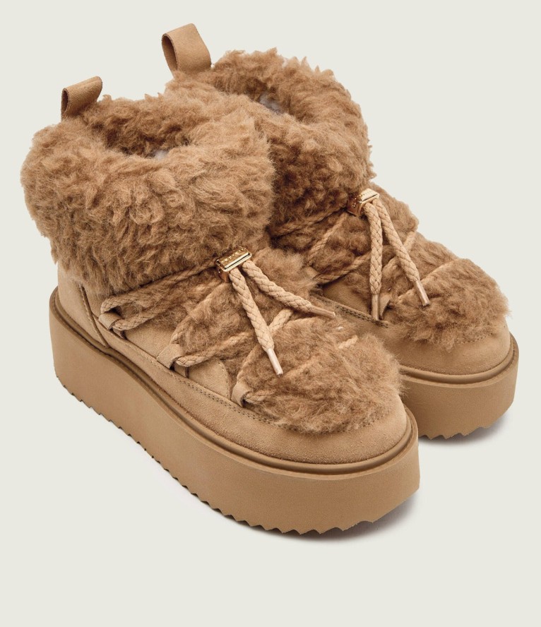 INUIKII TEDDY PLATFORM Śniegowce damskie