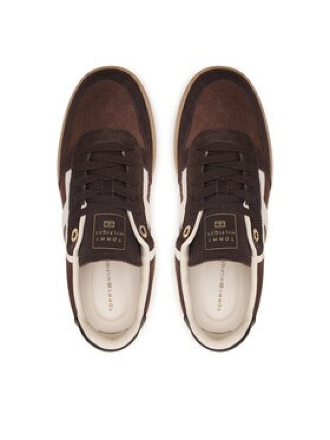 Tommy Hilfiger Sneakersy Th Tribeca Sneaker Suede FW0FW09596 Brązowy