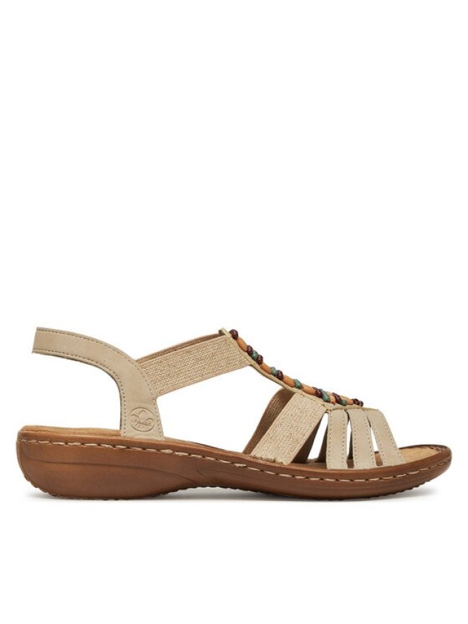 Rieker Sandały 60851-62 Beżowy