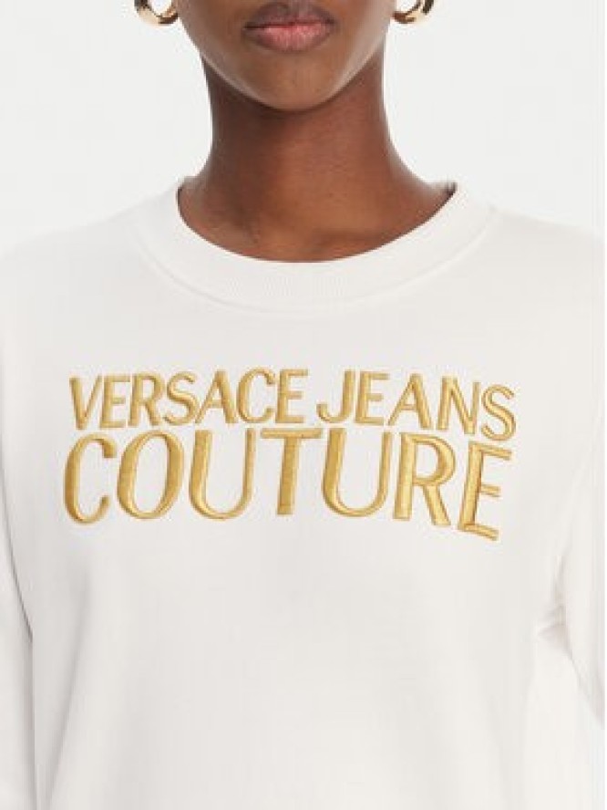Versace Jeans Couture Bluza 80HAIT01 CF01T Biały Regular Fit