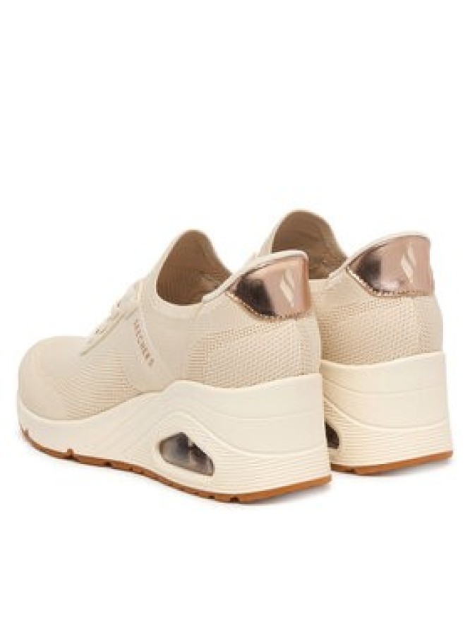 Skechers Sneakersy Uno Wedge 177531/OFWT Beżowy