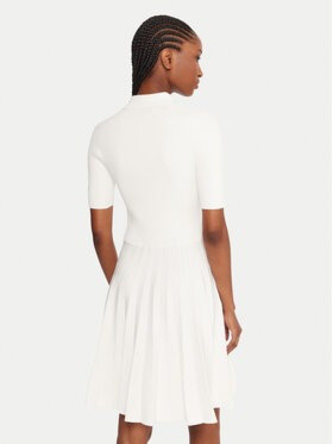 Lacoste Sukienka codzienna EF5803 Écru Regular Fit