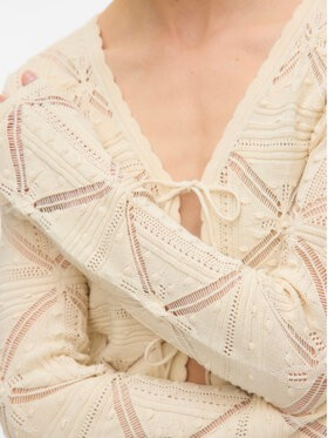 Vero Moda Kardigan Lola 10337188 Beżowy Regular Fit