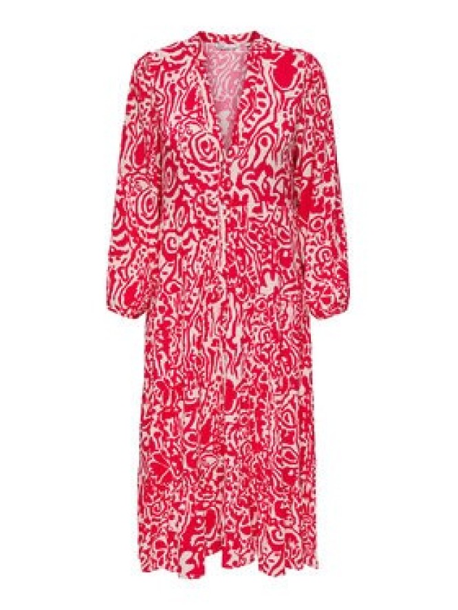 ONLY Sukienka koszulowa Milana 15308233 Czerwony Loose Fit