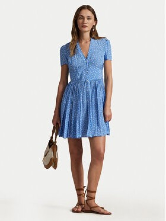 Polo Ralph Lauren Sukienka letnia 211969150001 Niebieski Regular Fit