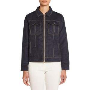 Kurtka GEOX W LICENA SHORT JKT Niebieski