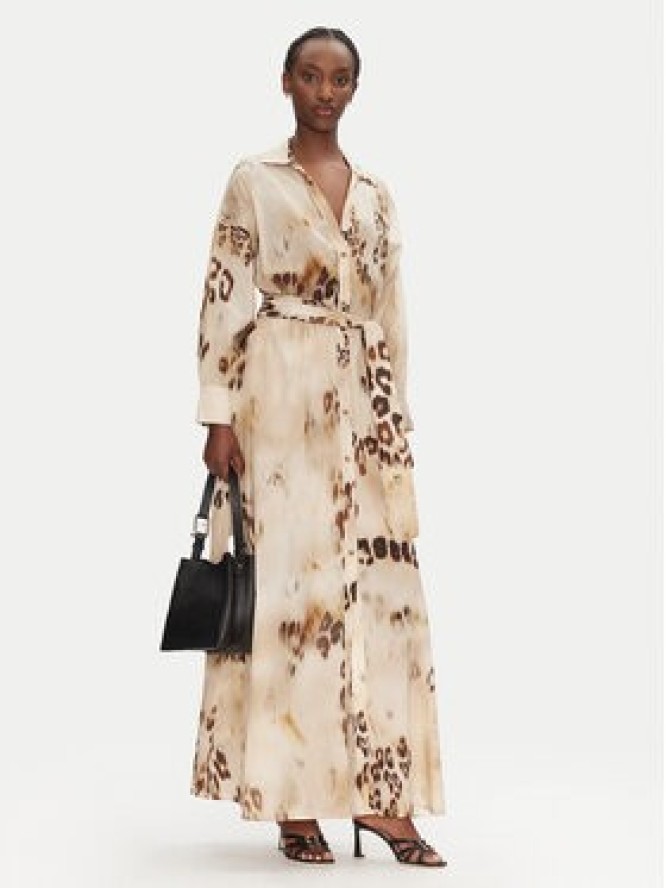 ACCESS FASHION Sukienka koszulowa 53-3392-0051 Beżowy Regular Fit