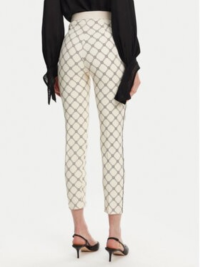 Elisabetta Franchi Spodnie materiałowe PA-S71-51E2 Écru Regular Fit