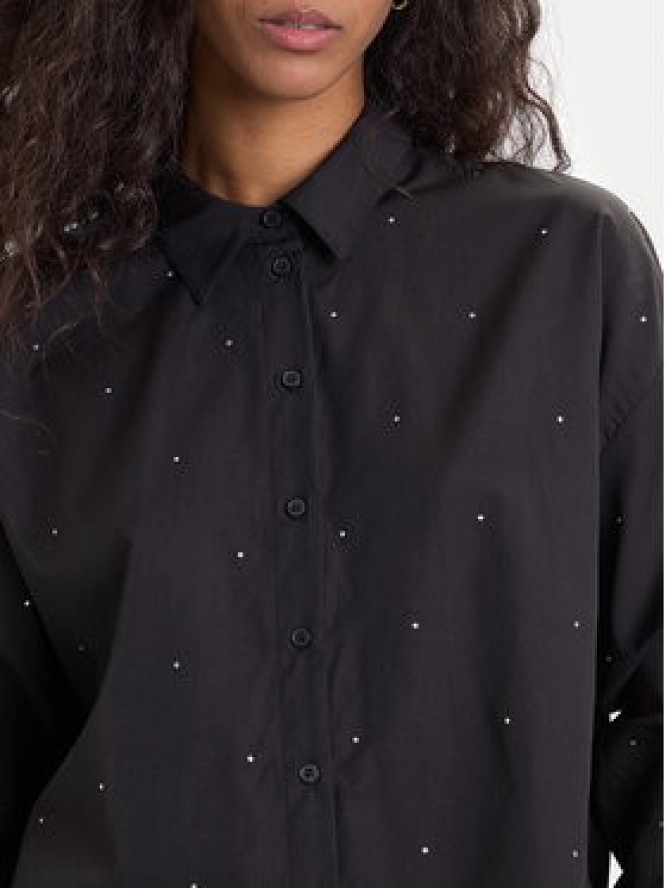 Vero Moda Koszula Fanni 10337791 Czarny Oversize