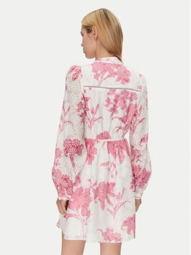 Guess Sukienka koktajlowa W5GK07 WH4K2 Biały Regular Fit