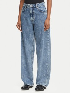 HUGO Jeansy 50567343 Niebieski Straight Leg