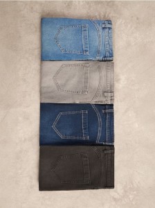 Jeansy slim fit push up - czarny