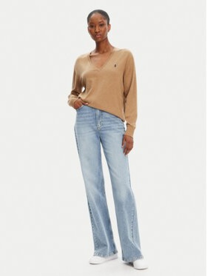 Polo Ralph Lauren Sweter 211972105003 Beżowy Straight Fit