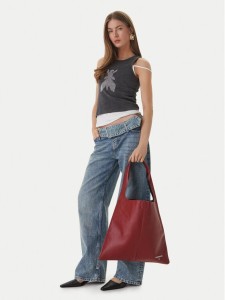 Patrizia Pepe Torebka 8B0321/L148-B861 Bordowy