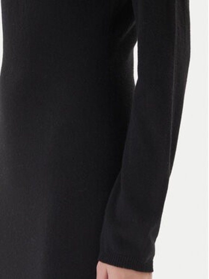Kontatto Sukienka dzianinowa 3M0964C Czarny Slim Fit