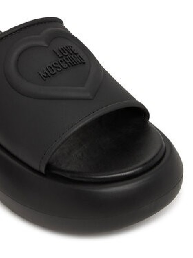 LOVE MOSCHINO Klapki JA28207I0MI40000 Czarny