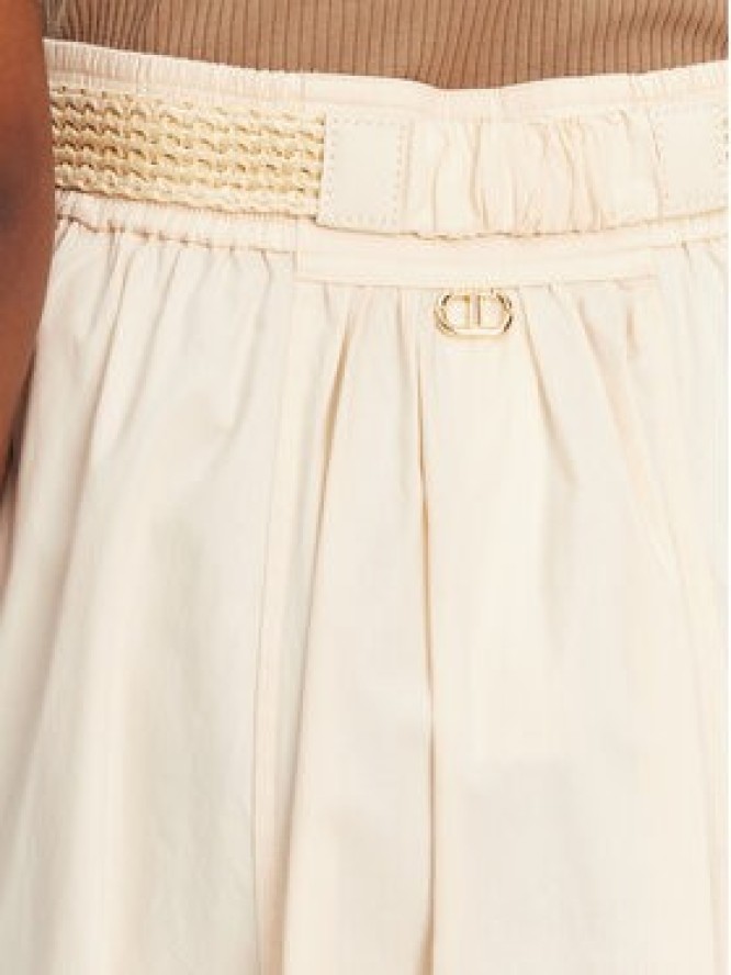 TWINSET Spódnica trapezowa 251TT202J Écru Regular Fit