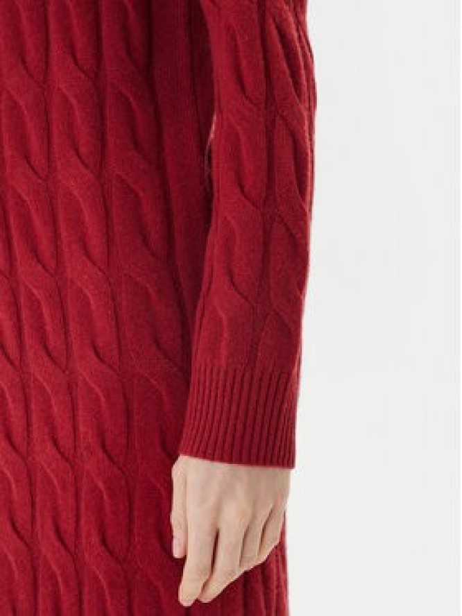 Tommy Hilfiger Sukienka dzianinowa WW0WW46429 Czerwony Slim Fit