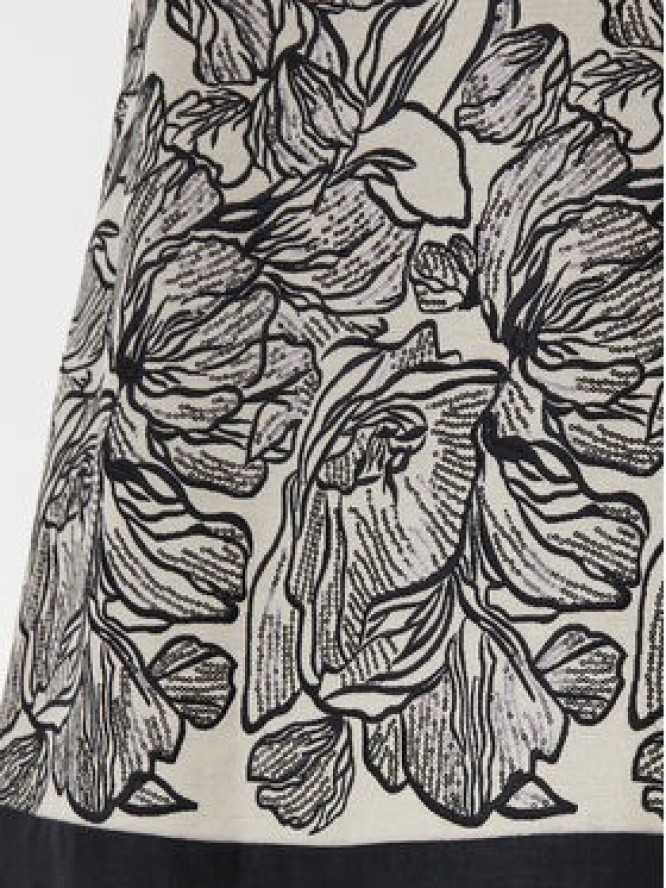 Luisa Spagnoli Spódnica trapezowa Terra 541990 Écru Regular Fit