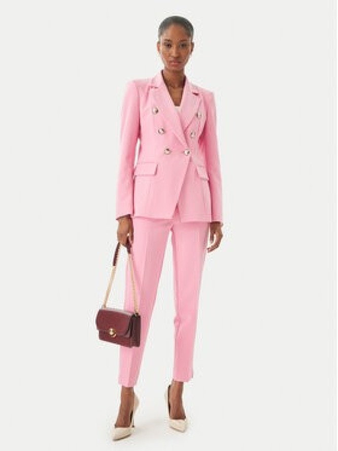 Maryley Spodnie materiałowe 26EB52Z/43BB Różowy jasny Regular Fit