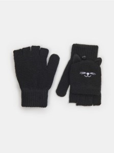 Rękawiczki bez palców - czarny