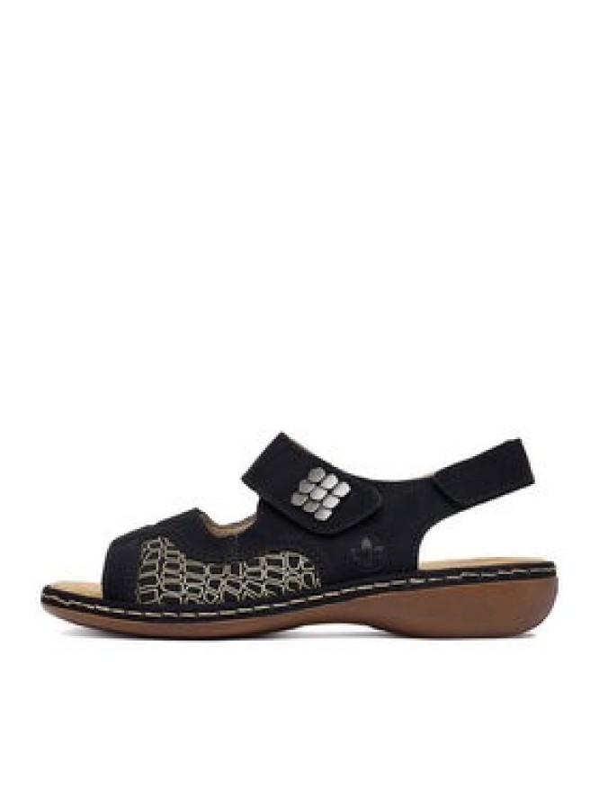 Rieker Sandały CEO-65989-01 Czarny