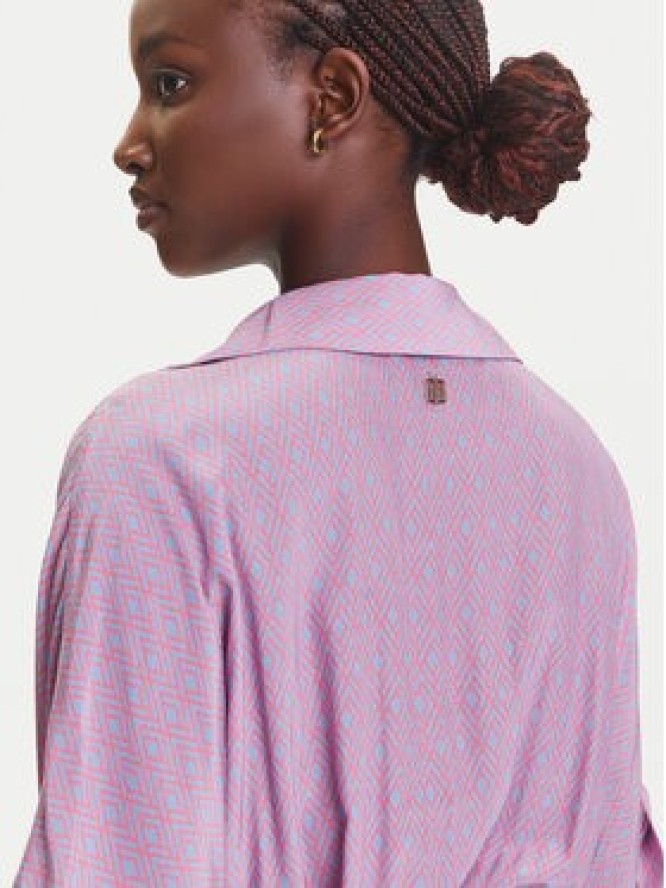 Fracomina Sukienka koszulowa FR25SD2012W413O9 Fioletowy Regular Fit