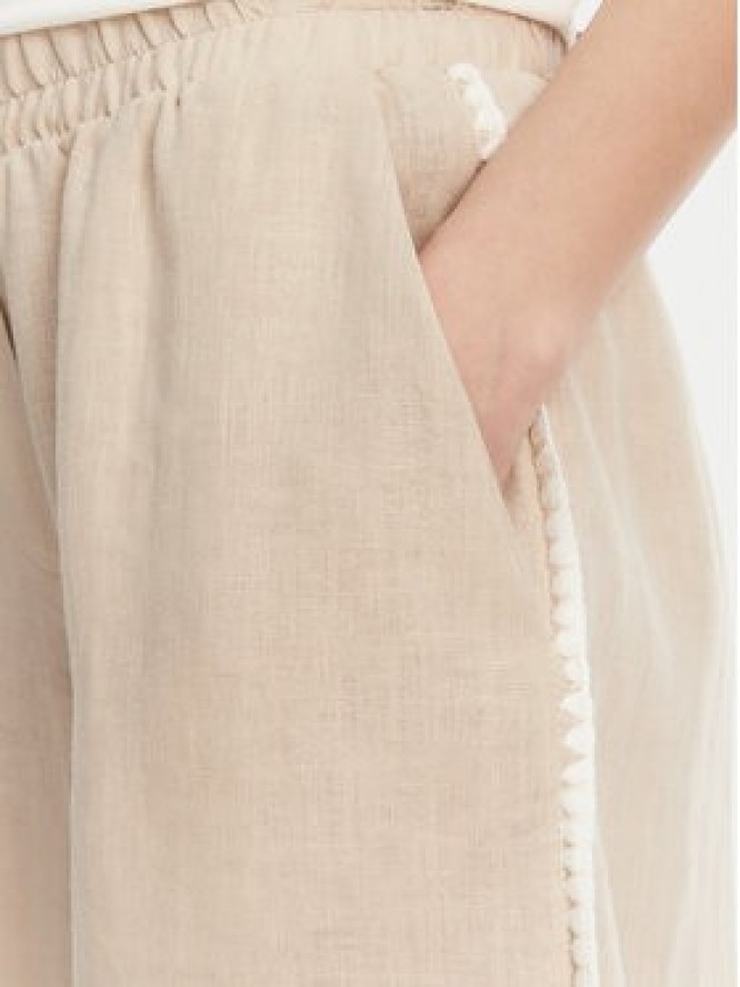 ICONA Szorty materiałowe RP5LE006 Beżowy Regular Fit