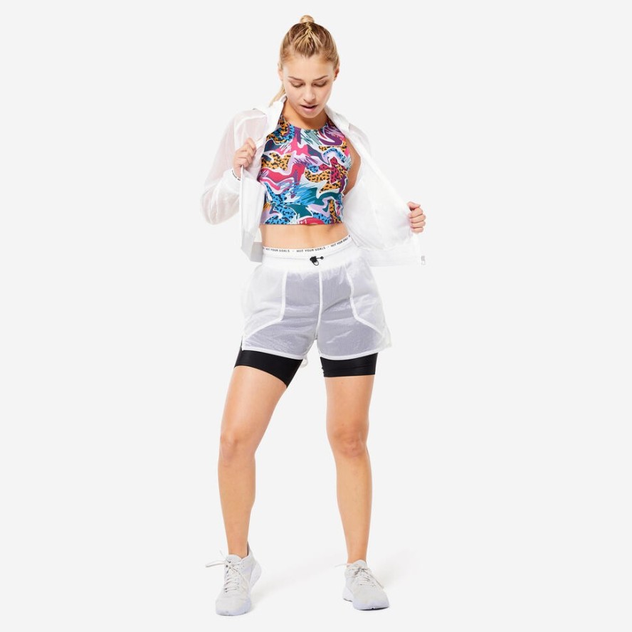 Bluza na zamek damska Domyos fitness