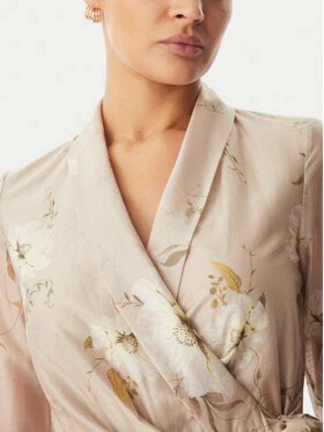 Rinascimento Sukienka koktajlowa CFC0128000003 Beżowy Regular Fit