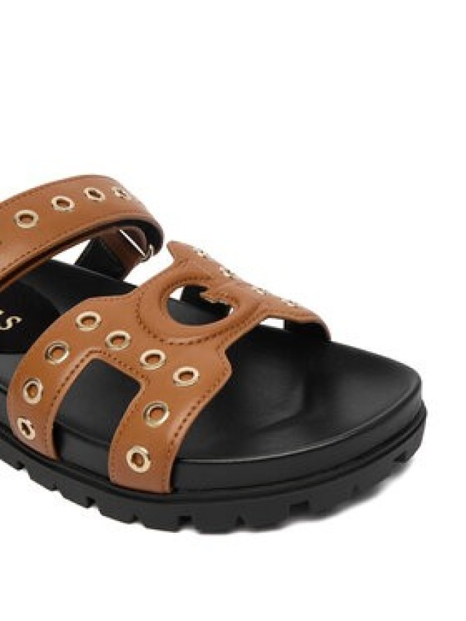 Guess Klapki FLPFAS ELE03 Brązowy