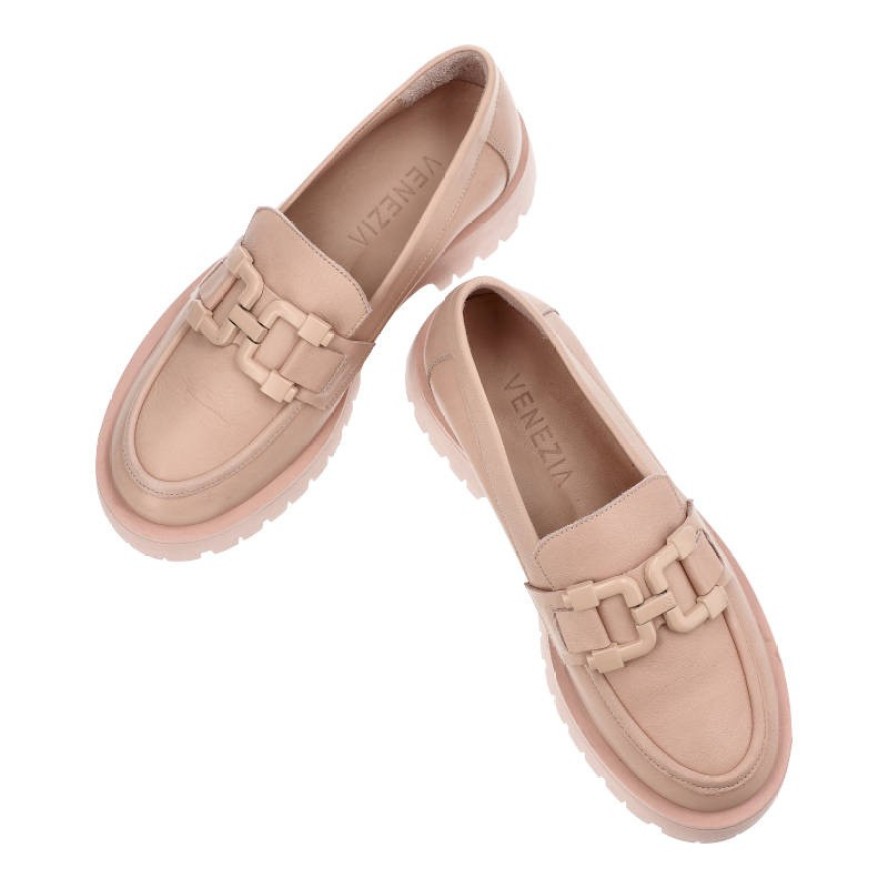 Różowe Mokasyny Venezia Stylowe Buty Damskie