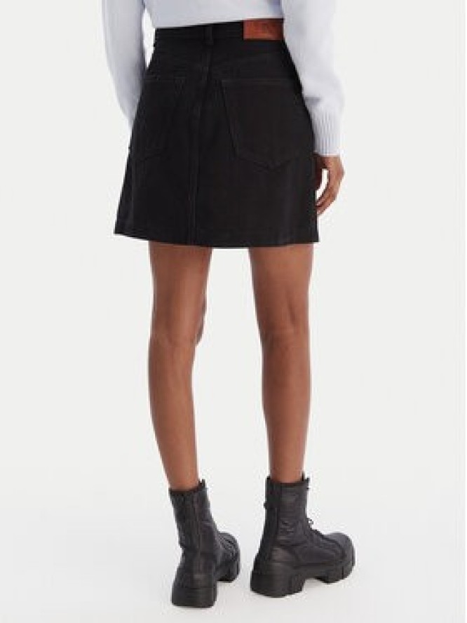 Calvin Klein Jeans Spódnica jeansowa LV047D777G Czarny Regular Fit