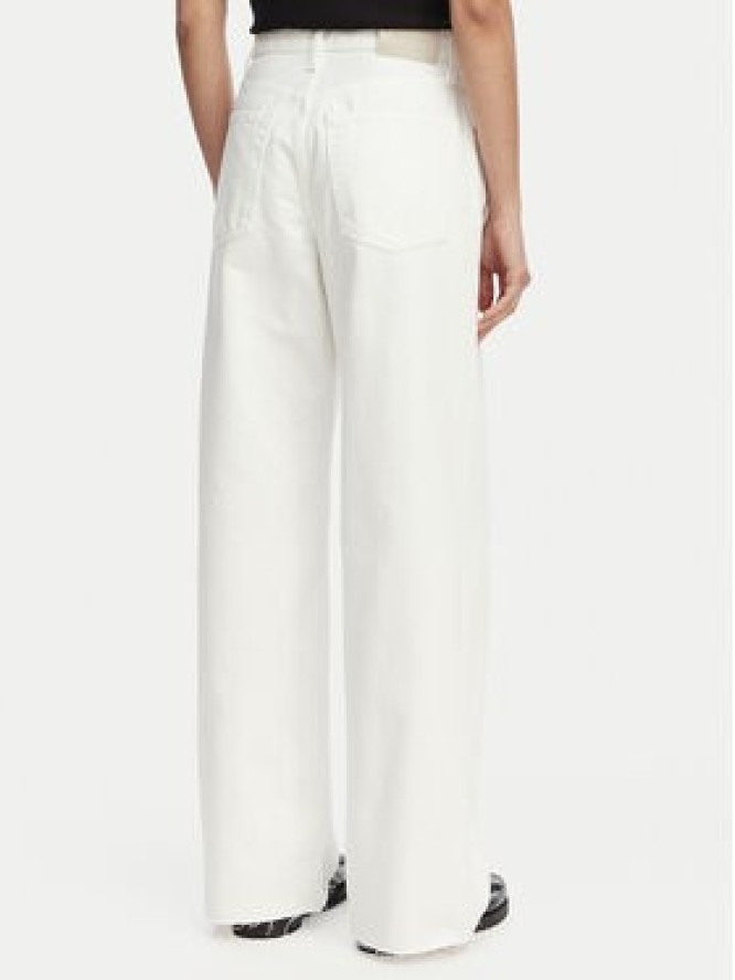 Calvin Klein Jeans Jeansy LV047F733G Kremowy Wide Leg