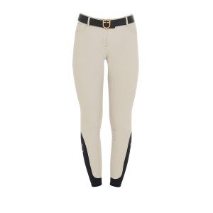 Equestro Dames Zomer Rijbroek Zenda Beige -