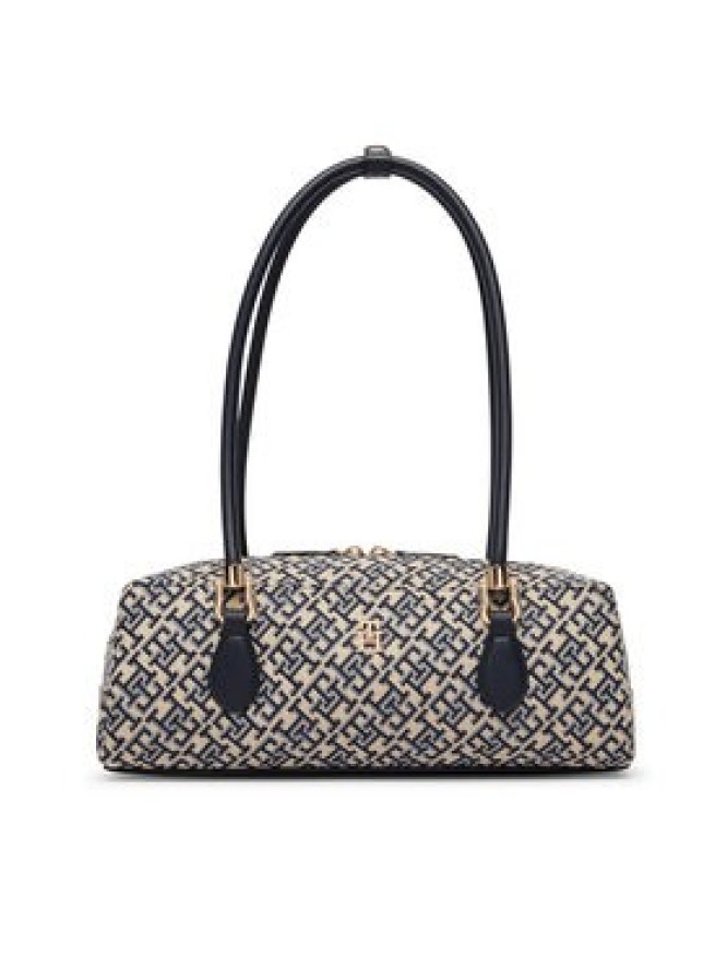 Tommy Hilfiger Torebka Th Grace Shoulder Bag Jacquard AW0AW18752 Niebieski