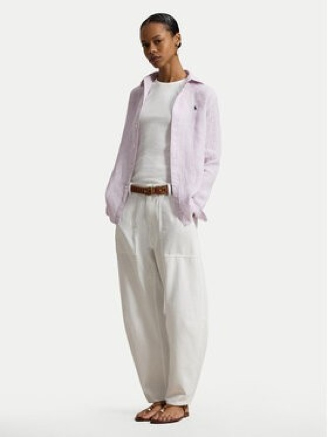 Polo Ralph Lauren Koszula 211A96158006 Fioletowy Classic Fit