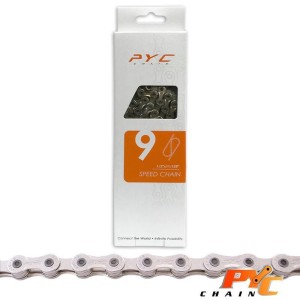 Łańcuch P.Y.C. 9-biegowy - 116 ogniw - Chrome Harden