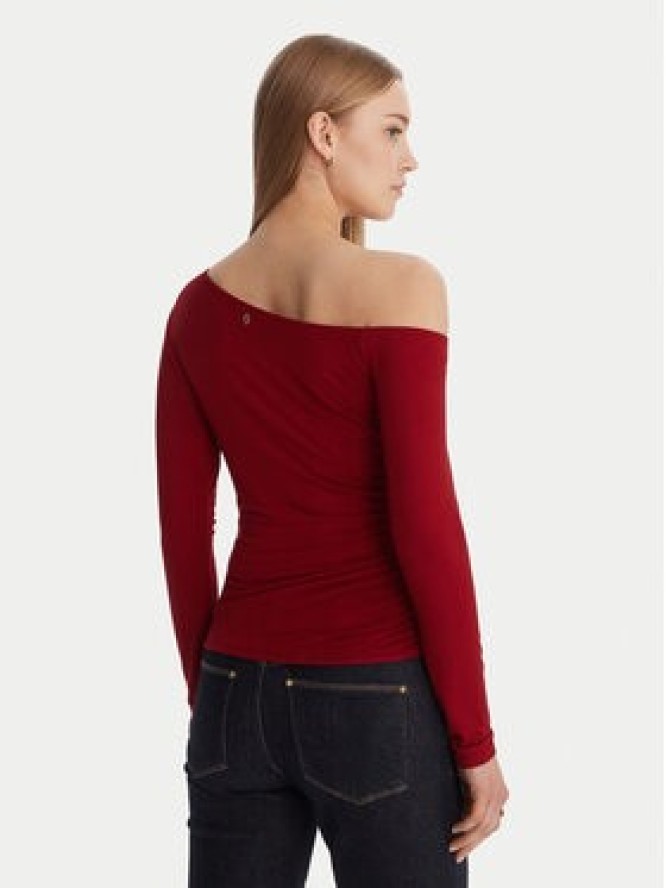 Guess Bluzka W6RP02 KC1J2 Czerwony Regular Fit