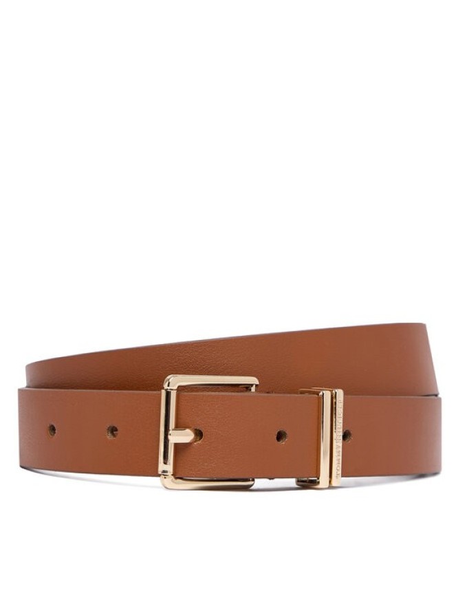 Tommy Hilfiger Pasek Th Square 2.5 AW0AW18692 Brązowy