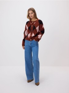 Sweter w romby - wielobarwny