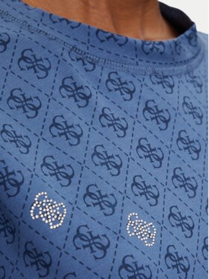 Guess T-Shirt V5GI16 I3Z14 Granatowy Regular Fit
