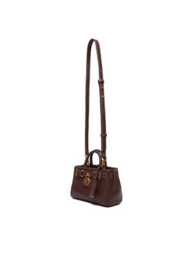 Tommy Hilfiger Torebka American Icon Micro Tote Leather AW0AW18167 Brązowy