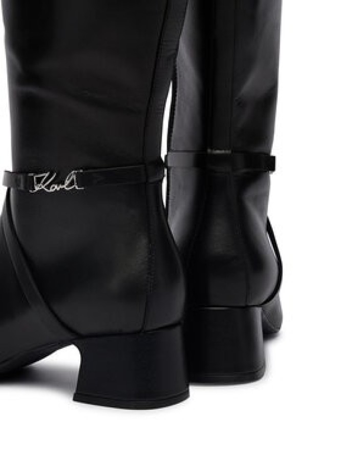 KARL LAGERFELD Kozaki KL30375 Czarny