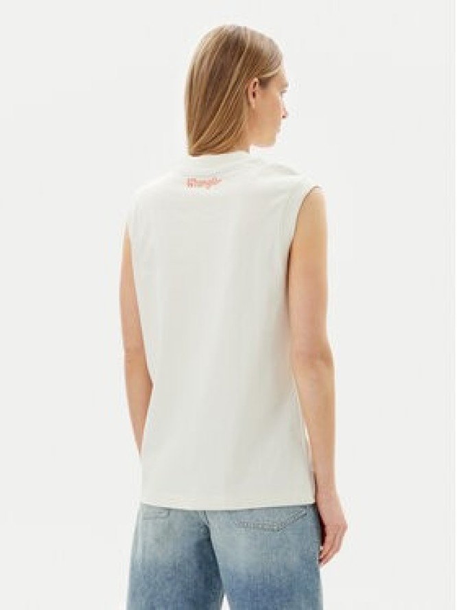 Wrangler Bluzka Muscle 112362574 Biały Relaxed Fit