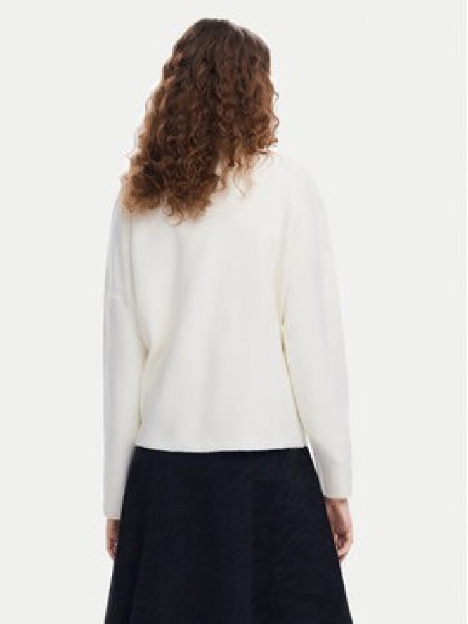 Desigual Sweter Montpellier Lacroix 24WWJF55 Biały Loose Fit