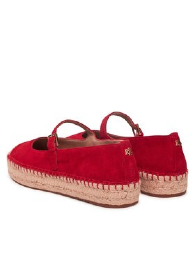 LAUREN RALPH LAUREN Espadryle 802P06401002 Czerwony