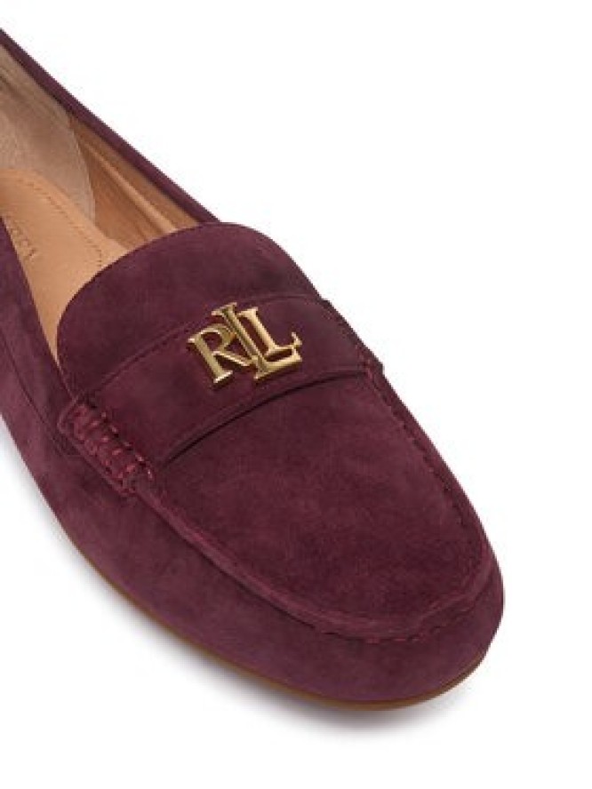 LAUREN RALPH LAUREN Mokasyny Barnsbury 802821629037 Bordowy
