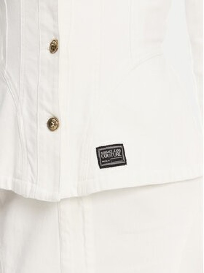 Versace Jeans Couture Kurtka jeansowa 78HAS457 Biały Slim Fit