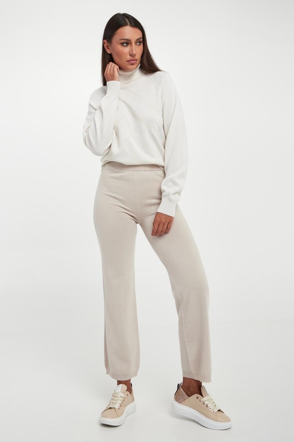 Golf damski wełniany z jedwabiem PESERICO